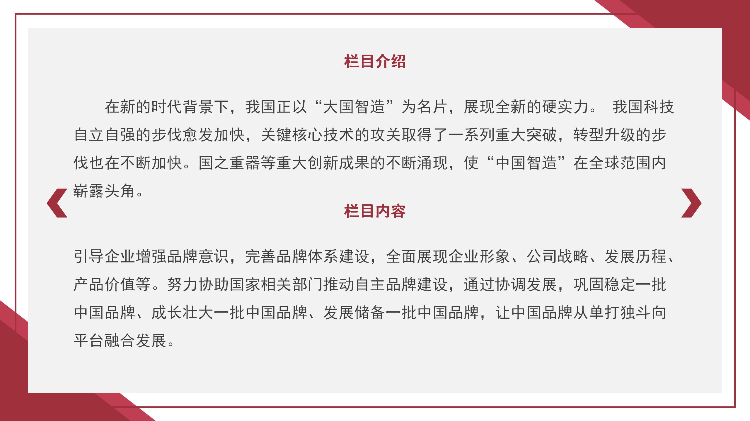 《大国智造》重点推荐品牌
